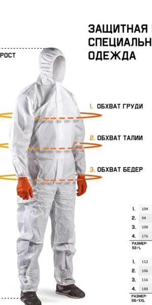Комбинезон грязезащитный унисекс полиэстер Jeta Safety 52-54 (XL) рост 180-186 см серый (JPC75)