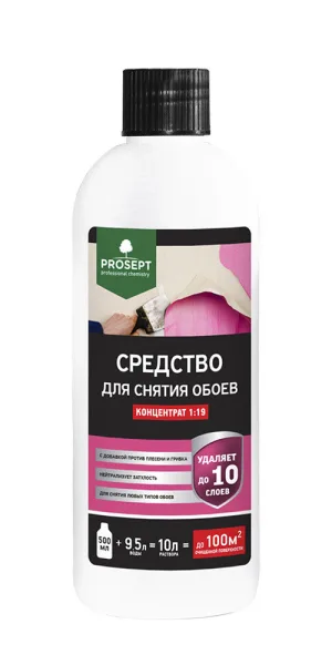 Средство для снятия обоев Prosept концентрат 1:19 500 мл