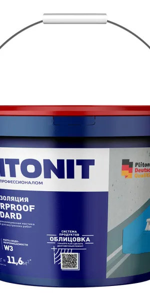 Гидроизоляция акриловая Plitonit WaterProof Standard 14 кг
