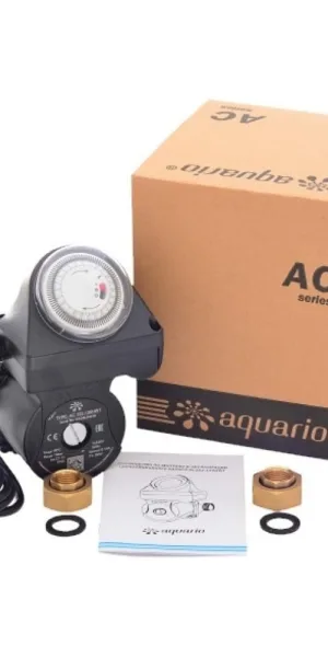 Циркуляционный насос для систем отопления Aquario AC 152-130HWT DN15 подъем 2 м 130 мм с гайками (5152)