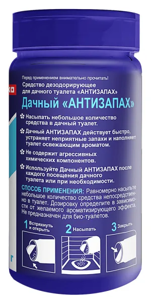 Средство для туалетов и выгребных ям Чистый дом Антизапах 160 г