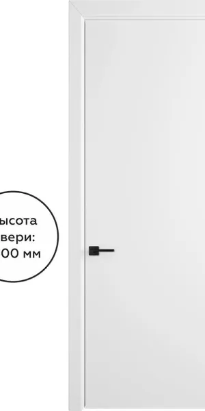 Дверь межкомнатная Ньюта 800х2300 мм эмаль белая глухая