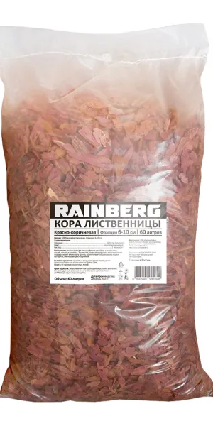 Кора Rainberg лиственницы фракция 60-100 мм 60 л