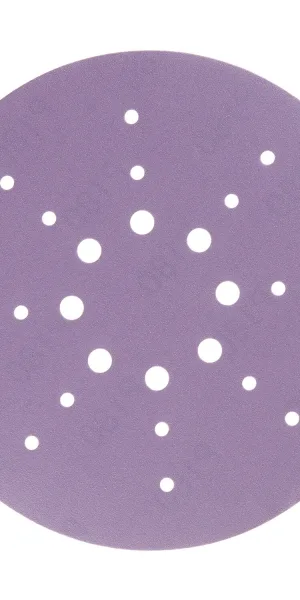 Диск шлифовальный КМ Purple d225 мм Р180 на липучку бумажная основа (5 шт.)