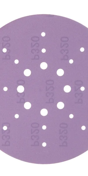 Диск шлифовальный КМ Purple d225 мм Р320 на липучку бумажная основа (5 шт.)