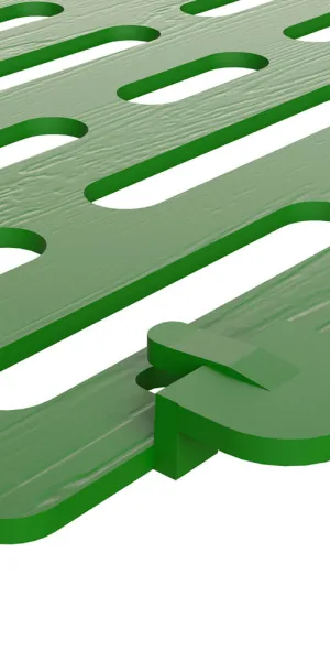 Забор декоративный Green Glade 35х21 см сборный зеленый