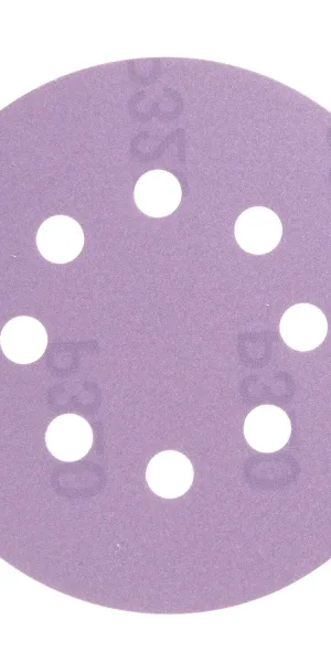 Диск шлифовальный КМ Purple d125 мм P320 на липучку бумажная основа (5 шт.)
