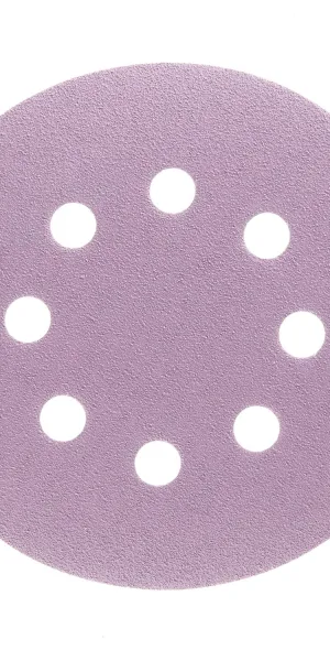 Диск шлифовальный КМ Purple d125 мм P100 на липучку бумажная основа (5 шт.)