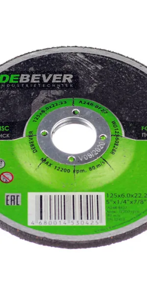 Круг зачистной по металлу Debever 125х22х6 мм (WG12560228R/30425)