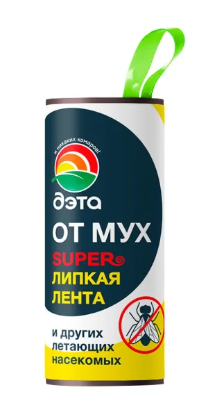 Средство для защиты от мух лента липкая Дэта Супер (4 шт.)