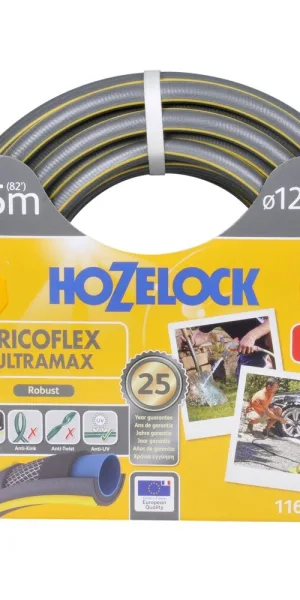 Шланг поливочный 1/2 25 м пятислойный HoZelock Tricoflex Ultramax ПВХ армированный (116241)