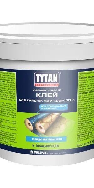 Клей акриловый для линолеума и ковролина Tytan Professional 4 кг