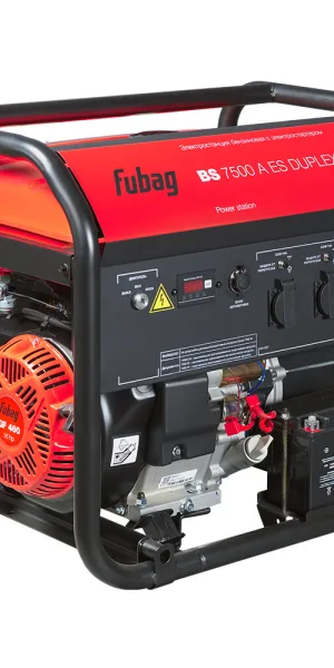Генератор бензиновый Fubag BS 7500 A ES Duplex 7 кВт с электростартером высокий пусковой ток 14 кВт (641087)