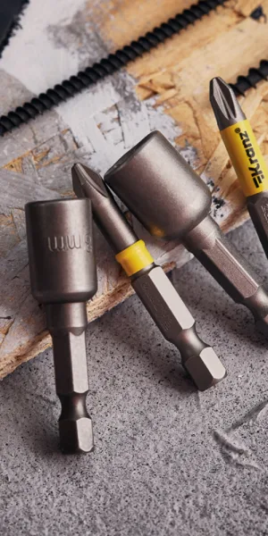 Набор бит Kranz (KR-92-0461) PH2/PZ2 50 мм с магнитным держателем (4 шт.)