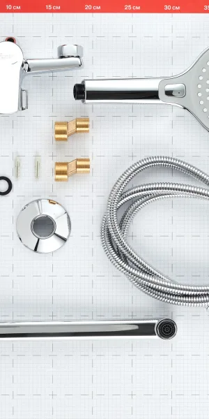 Смеситель для ванны Corsa Deco KX хром однорычажный с длинным изливом с лейкой (FBTKX3)