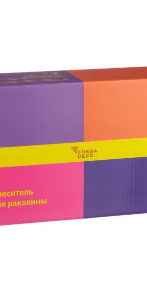 Смеситель для раковины с гигиеническим душем двухрежимным Corsa Deco CX хром однорычажный (FBCXH)