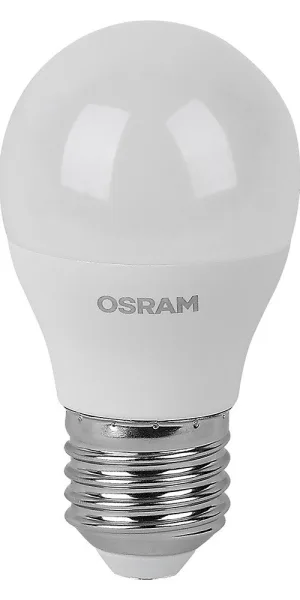 Лампа светодиодная Osram E27 2700К 5 Вт 470 Лм 230 В шар матовая