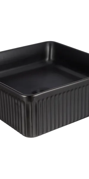 Раковина Corsa Deco Lines 37 см накладная черная (ABLVX37QB)