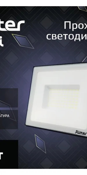 Прожектор светодиодный Ritter Profi 6500K 70 Вт IP65 черный