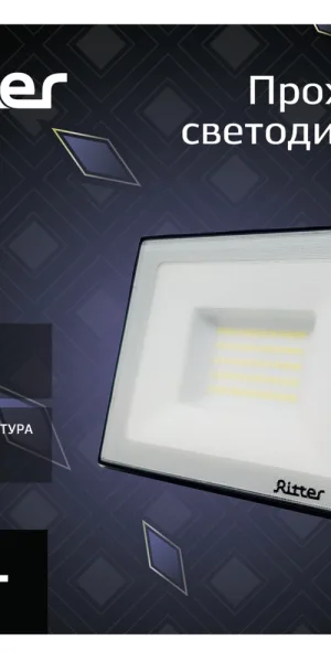 Прожектор светодиодный Ritter Profi 6500K 50 Вт IP65 черный