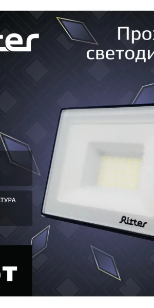 Прожектор светодиодный Ritter Profi 6500K 30 Вт IP65 черный