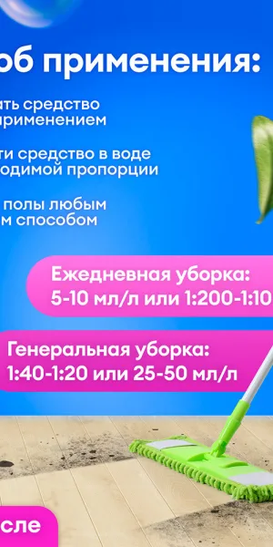 Средство Grass Floor Wash для мытья пола 1 л
