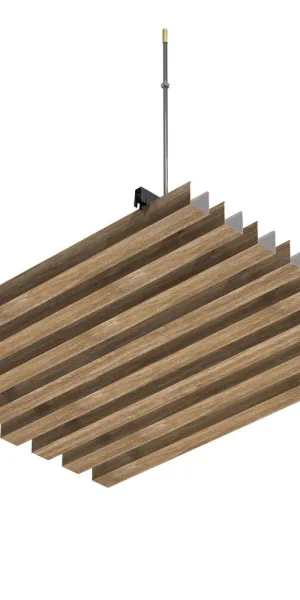 Рейка кубообразный дизайн 30х40 мм 3 м white wood