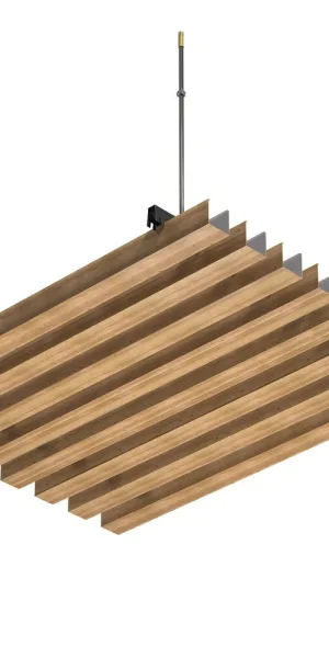 Рейка кубообразный дизайн 30х40 мм 3 м honey wood