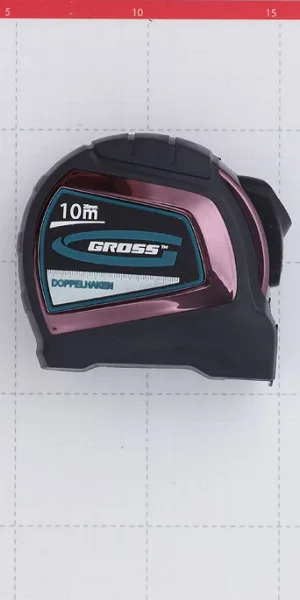 Рулетка Gross с автостопом 10 м x 25 мм