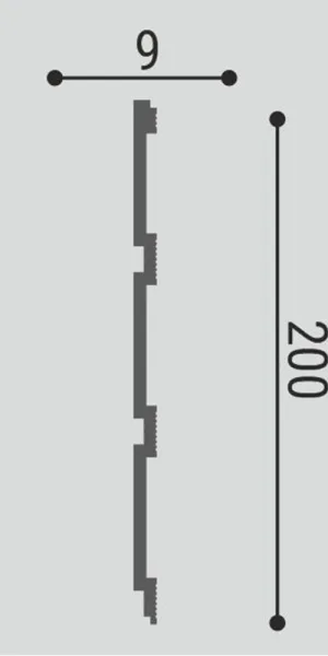 Панель декоративная из экополимера 200х2600х9 мм Bello Deco XPS СП 02/2.6 белая 0,52 кв.м