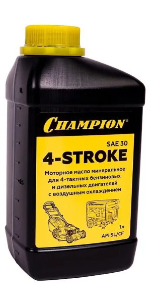 Масло для 4-тактных двигателей Champion SAE 30 минеральное 1 л (952852)