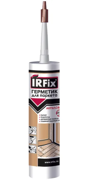 Герметик IRFIX для паркета Сосна,Клен,Ясень акриловый 310мл 20027  - - - -
