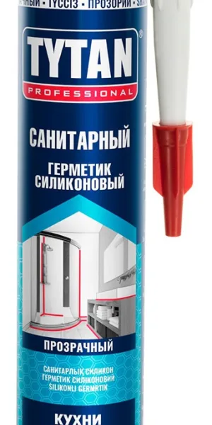 Герметик Tytan силиконовый санитарный прозрачный 280мл 17998