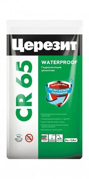 Гидроизоляционная смесь CR 65 Церезит 5кг