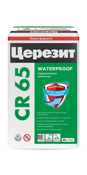 Гидроизоляционная смесь CR 65 Церезит 20 кг