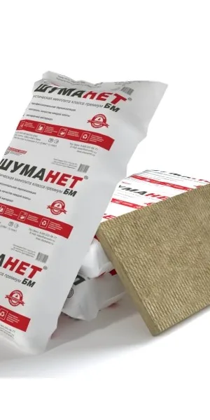 Звукоизоляция базальтовая Шуманет-БМ 1200х600х50 мм (уп/4 плиты, 2,88м2/0,144м3)
