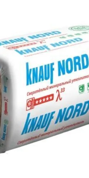 Утеплитель ТеплоКнауф Норд (Knauf Nord) TS 033 Кровля и стены 50х600х1250 мм