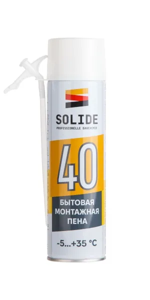 Пена монтажная SOLIDE Foam 55 750мл бытовая SL-69898-1