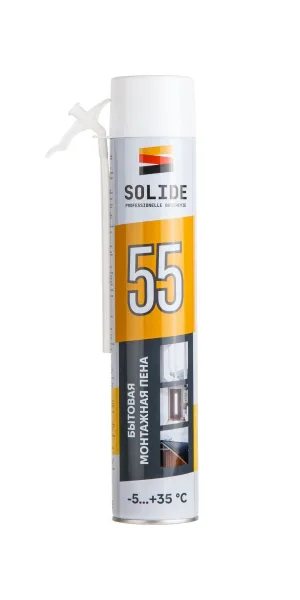 Пена монтажная SOLIDE Foam 55 750мл бытовая SL-69898-1