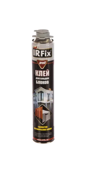 Клей пена IRFIX строительный для кладки блоков Proff 750мл 10007