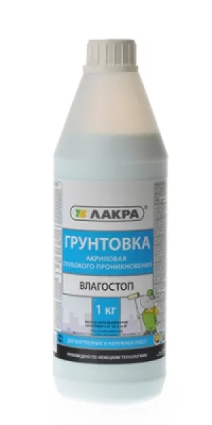 Грунтовка Лакра Влагостоп 1 кг 0007435