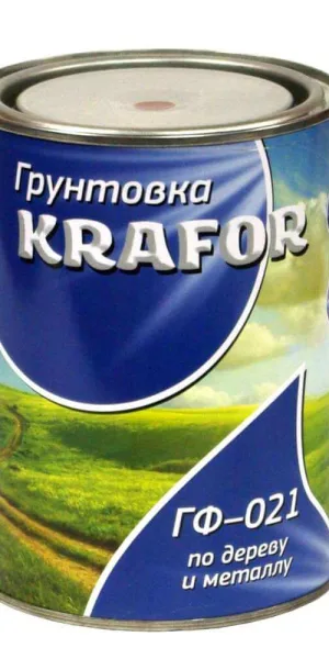 Грунтовка Krafor ГФ-021 0,8кг  Красно-коричневая 26 301