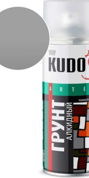 Грунтовка KUDO алкидная универсальная 520 мл серая