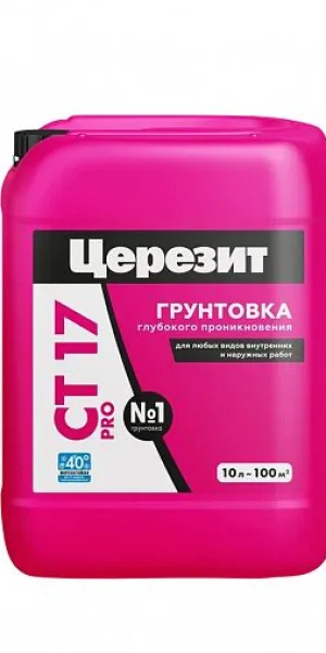 Грунтовка Церезит СТ 17 PRO глубокого проникновения 10л