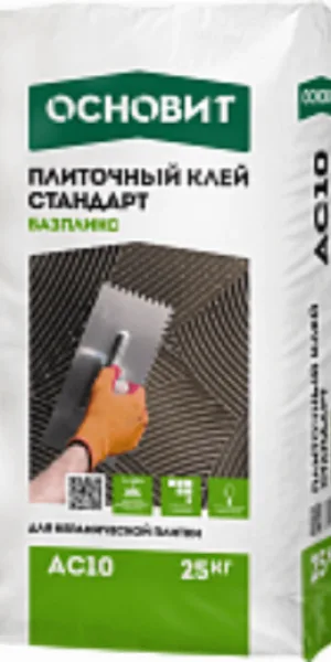 Клей для плитки Основит Базпликс АС10 Стандарт 25 кг