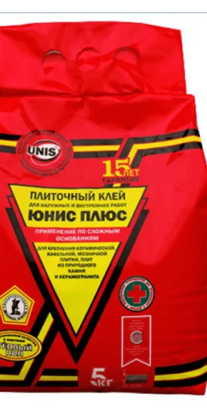 Клей для плитки Юнис Плюс 5 кг С1Т