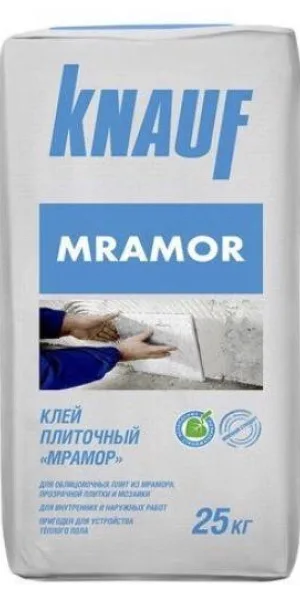 Клей для плитки Кнауф-Мрамор 25кг белый