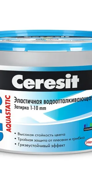 Затирка Церезит СЕ 40 Aquastatic №16 Графит 2кг