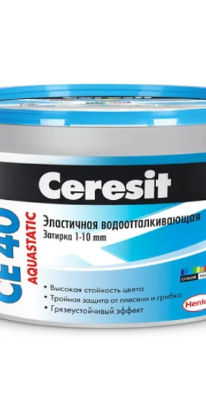 Затирка Церезит СЕ 40 Aquastatic №01 Белая 2кг