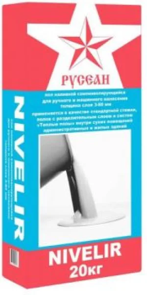 Наливной пол Русеан Нивелир (Nivelir) 20 кг